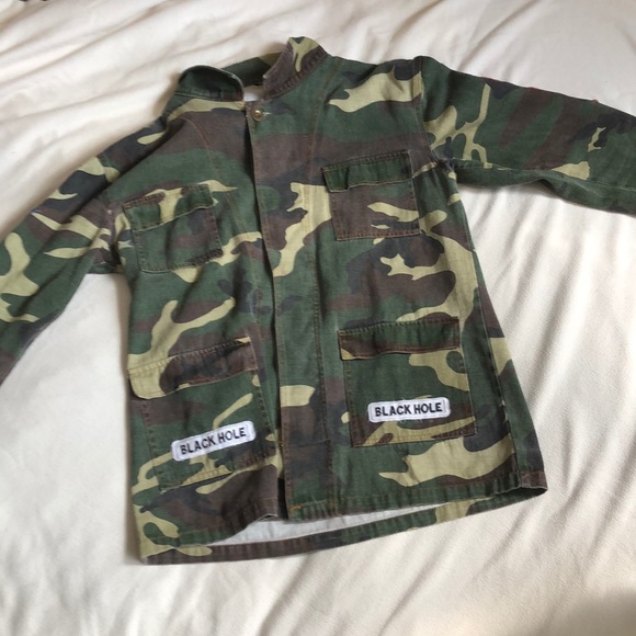 Off-White | Jackets & Coats | Camo Denim | Poshmark